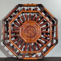 Chinese Antique Collect Rosenholz Reichtum Rollend Bagua Abacus Wandbehang Wohnzimmer Dekoration von Susiepingg