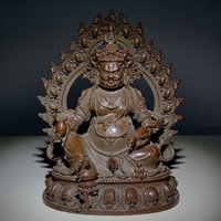Handgeschnitzte Reine Kupfer Geschnitzte Buddha Sammlung Ornamente Wohnzimmer Dekoration von Susiepingg