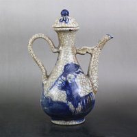 Pure Handbemalte Blau-Weiße Charaktergeschichte Weinkanne Teekanne Porzellan Sammlung Ornamente von Susiepingg