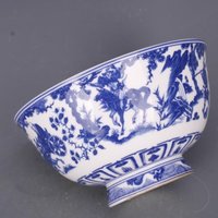 Sammeln Blau-Weiße Porzellan Handbemalte Figurenschalen Und Porzellanornamente von Susiepingg