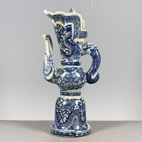 Sammeln Drachenmuster Blau Weiß Porzellan Handbemalt Weinkanne Teekanne Ornamente Bft von Susiepingg