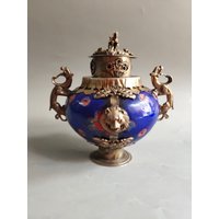 Sammeln Reines Kupfer Tibetsilber Porzellan Zenser Aromatherapie Ornamente Gft von Susiepingg