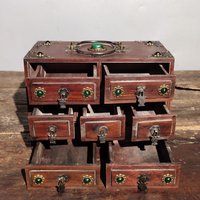 Sammlung Antiken Handgeschnitzten Palisander Schrank Intarsien Edelstein Schmuck Box Aufbewahrungsbox Kann Gesammelt Und Verwendet von Susiepingg