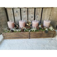 Ziegelform Adventskranz Karamell Hirsch Moos Ziegelform Adventskranz Karamell Hirsch Moos von SusisZauberstueberl