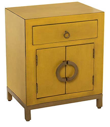 SuskaRegalos Nachttisch Holz C/Schublade und 2 Türen gelb 44,5 x 32 x 55 cm, 5x32x55cm von SuskaRegalos