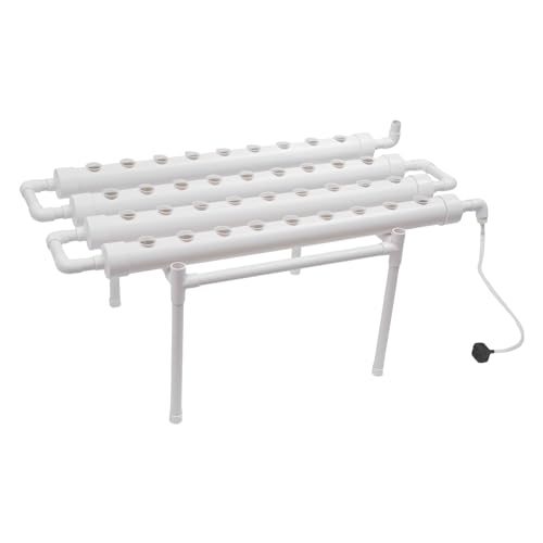 Hydroponic Grow Kit 36 Löcher 4 Rohr Hydroponic System PVC-U-Rohre 1-Layer Hydroponic System Für Blattgemüse Geeignet Um Zu Hause Im Garten Und Sogar Im Büro Zu Wachsen von Susoso