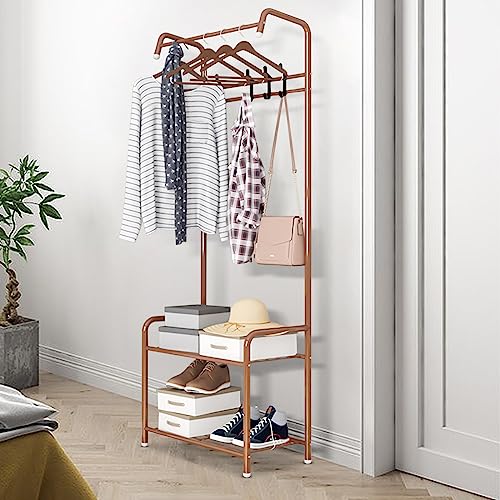 Susoso Kleidungsständer, Garderobenständer mit 4 Haken Belastbar Etwa 15kg für Schlafzimmer Kaffee von Susoso