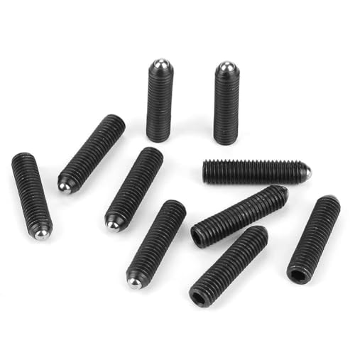 SustVita 10pcs M10 Screw Thread Hex Socket Carbon Steel Ball Drive Spring Plungers Set for Industrial Use (M10*40(10PCS)) von SustVita