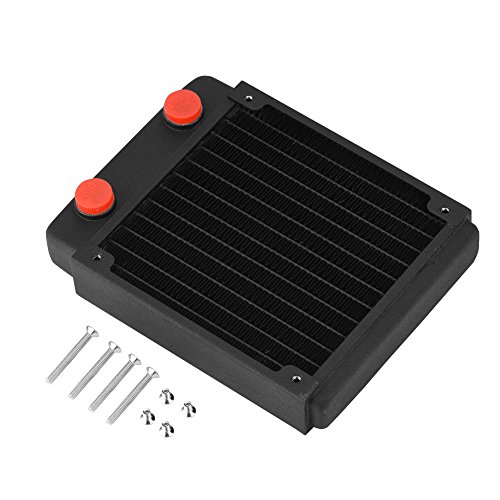 SustVita Computer Water Cooling Kit, Copper Radiator Heat Sink with Liquid Heat Exchanger for Efficient Cooling (120mm) von SustVita