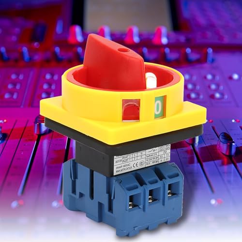 SustVita Load Circuit Breaker Switch, Rotary Cam Changeover Switch 3 - Pole 2 - Position On - Off Power Switch (32A) von SustVita