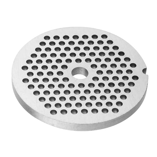 SustVita Meat Grinder Mincer Plate Alloy Knife Disc with 3mm Holes for Professional Replacement Accessories (Small round hole 8mm) von SustVita
