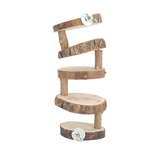 SustVita Pet CING Leiter inhärente hölzerne Hamster Leiter Multi -Layer -Übung Barsch für Gerbil -Ratten -Hamsterspielzeug und kleines Tierspielspielzeugspiel von SustVita