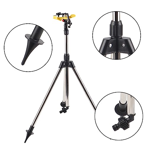 SustVita Stainless Steel Tripod Sprinkler, Water Irrigation Tool for Automatic Garden Irrigation System, Ideal for Lawns and Plant Care SustVita Stainless Steel Tripod Sprinkler, Water Irrigation Tool for Automatic Garden Irrigation System, Ideal for Lawns and Plant Care von SustVita