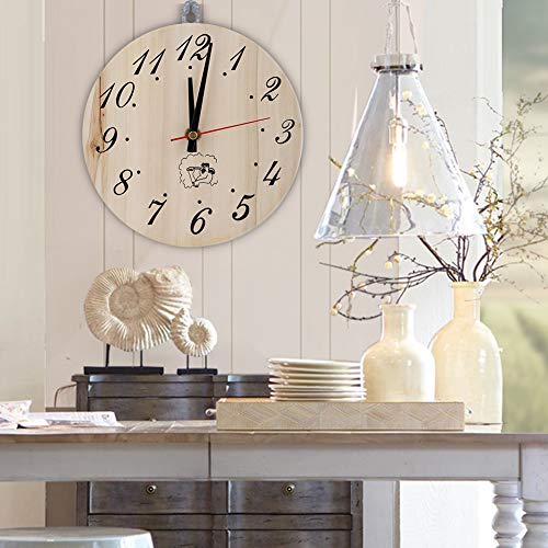 SustVita Tragbarer Timer für Sauna, 8 -Zoll -Holzuhr für Wohnkultur und Sauna -Accessoire von SustVita