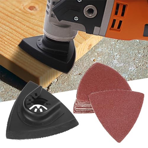 SustVita Triangular Sandpaper Sheets 82pcs Sanding Pads Oscillating Multi Tool Sanding Kit for Angle Grinder and Wood SustVita Triangular Sandpaper Sheets 82pcs Sanding Pads Oscillating Multi Tool Sanding Kit for Angle Grinder and Wood von SustVita