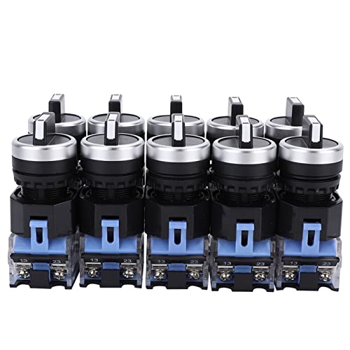 Sustvita 3 Position des Rotationsauswahlschalters für Position, 10pcs 22 mm Selbstverriegelungs -Rotary -Selektorschalter mit gepflegter Funktion von SustVita