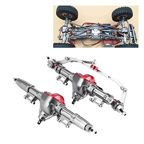 Sustvita Aluminium -Legierung Crawler -Achsen, vordere Hinterachse für SCX10 Axial D90 1:10 Crawler High Performance und Sturdy Design von SustVita
