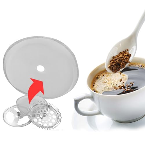 Sustvita French Press Ersatzfilter 304 Edelstahl wiederverwendbarer französischer Pressefilter für 1000 ml Kaffeemaschinen Glattes Brauen (Medium-800ml) von SustVita
