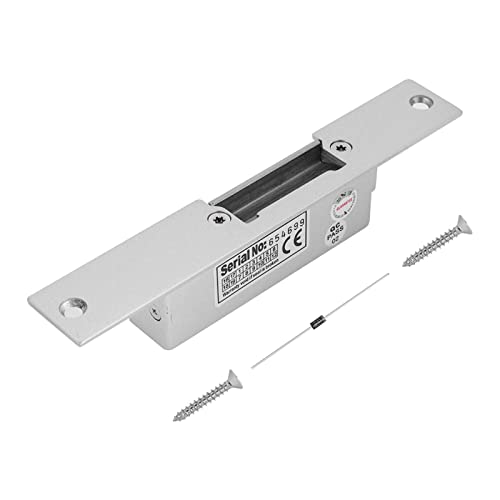 Sustvita Heavy Duty Electric Strike Lock, Zugangskontrolle elektrisches Schloss NC/Nein für Holz- und Metalltürsicherheit (NC Cathode Lock) von SustVita