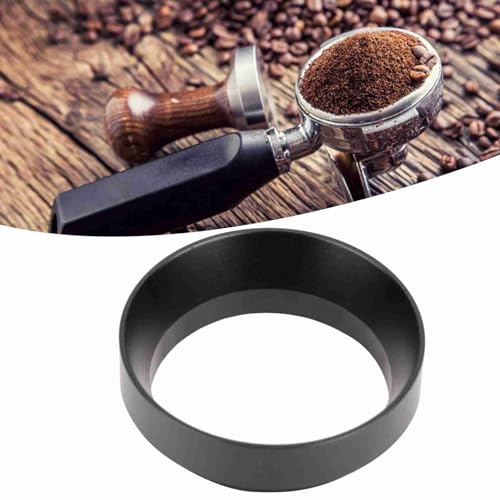 Sustvita Kaffeepulver Dosierung Trichter 51mm Dosierung Trichter Aluminium Kaffee Zubehör Magnetischer Kaffee Dosierungsring zum Verschüttenreduzierende Portafilter Nachladen (Black) von SustVita