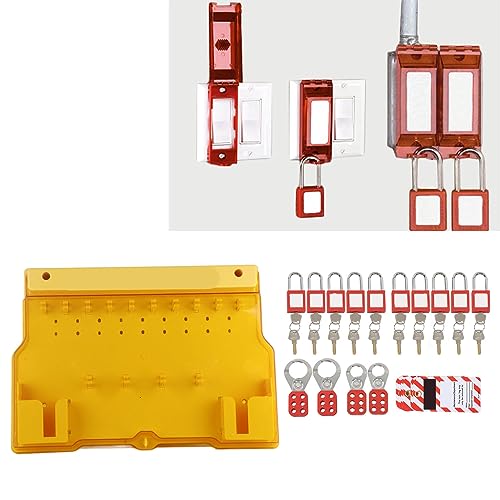 Sustvita Lockout Tagout Station 10 Vorhängeschloss 20 Key 10 Tag 4 Schnalle Lockout Station mit Abdeckung von SustVita