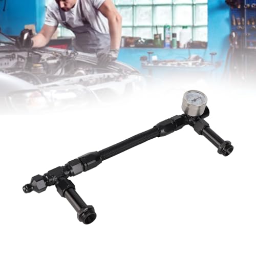 Sustvita Universal Fuel Line Ersatzkit mit Dual Feed Carb -Kraftstoffleitung, professioneller Vakuumdruckmesser für einen reibungslosen Kraftstofffluss (An8) von SustVita