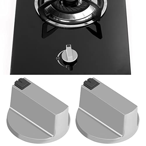 Sustvita gasfornuis kookplaatknoppen 6 mm zink legering kachels knoppen thuiskeuken vervangende ovenbereik schakelaar regeling 2 stk metalen cooker knoppen von SustVita