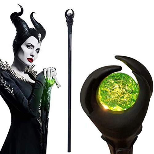 Halloween LED Evil Wizard Zauberstab Glowing Wand für Cosplay Masquerade Sorcery Requisiten Spielzeug von Suszian