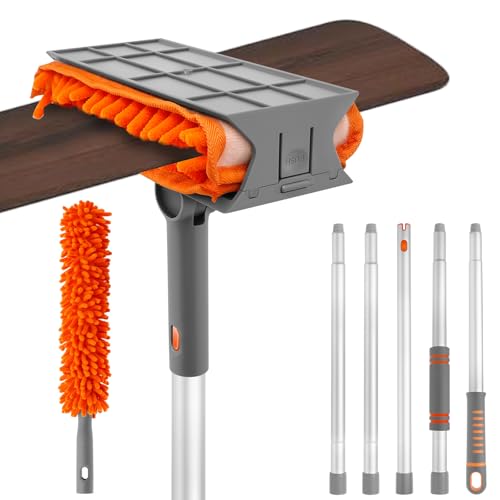 Deckenventilator Reiniger Bad- und Fliesenwischer Fliesenreiniger mit 203cm Teleskopstiel Bodenwischer Wischmop Fensterputzer für Badewanne, Fußleiste, Wand, Boden Deckenventilator Reiniger Bad- und Fliesenwischer Fliesenreiniger mit 203cm Teleskopstiel Bodenwischer Wischmop Fensterputzer für Badewanne, Fußleiste, Wand, Boden von Sutowe