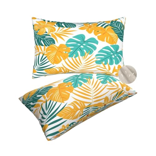 2 Stück Kissenbezug 50x70 cm Dekokissen, Rechteckig Kissen Karamel Kissenbezüge, Leinen Sofakissen Lendenkissen, Kissenbezug Herbst Pillow Case Zierkissen für Stuhl Couch Wohnzimmer Deko -zt307 von Suuhoonnz