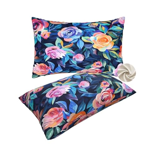 Kissenbezug 50x60 cm Deko Kissen bunt 2er Set, Weicher Kissenbezug Rose Kuschelkissen Couchkissen, Rechteckig Cushion Cover Lendenkissen Zierkissenbezüge für Sofa Bett Zuhause Deko Schlafzimme -zt273 Kissenbezug 50x60 cm Deko Kissen bunt 2er Set, Weicher Kissenbezug Rose Kuschelkissen Couchkissen, Rechteckig Cushion Cover Lendenkissen Zierkissenbezüge für Sofa Bett Zuhause Deko Schlafzimme -zt273 von Suuhoonnz