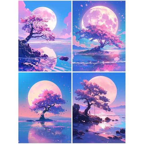 4er Diamond Painting Kinder Meer 40x70 cm 5D Diamond Painting Set für Mädchen Jungs 8 DIY Mosaikherstellung Basteln Erwachsene Frauen, Baum Diamonds für Wohnzimmer, Schlafzimmer, Wand Dekoration S63-Y 4er Diamond Painting Kinder Meer 40x70 cm 5D Diamond Painting Set für Mädchen Jungs 8 DIY Mosaikherstellung Basteln Erwachsene Frauen, Baum Diamonds für Wohnzimmer, Schlafzimmer, Wand Dekoration S63-Y von Suuiizaa