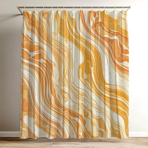 Duschvorhang Gelb Duschvorhang 120x150 cm, Waschbar Polyester Stoff für Shower Curtains, Wasserdicht Badewannenvorhang Marmormuster mit 12 Duschvorhangringe, Duschvorhänge Badewanne Badezimmer Wy-643 Duschvorhang Gelb Duschvorhang 120x150 cm, Waschbar Polyester Stoff für Shower Curtains, Wasserdicht Badewannenvorhang Marmormuster mit 12 Duschvorhangringe, Duschvorhänge Badewanne Badezimmer Wy-643 von Suuiizaa