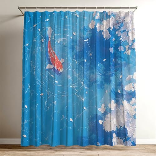 Duschvorhang Meer, Duschvorhang Fisch 160 x 200 cm, Duschvorhänge Badewannenvorhang Shower Curtain mit 12 Duschvorhangringen, Wasserdicht Duschvorhänge Textil, Bad Vorhang für Polyester Stoff Wy-640 Duschvorhang Meer, Duschvorhang Fisch 160 x 200 cm, Duschvorhänge Badewannenvorhang Shower Curtain mit 12 Duschvorhangringen, Wasserdicht Duschvorhänge Textil, Bad Vorhang für Polyester Stoff Wy-640 von Suuiizaa