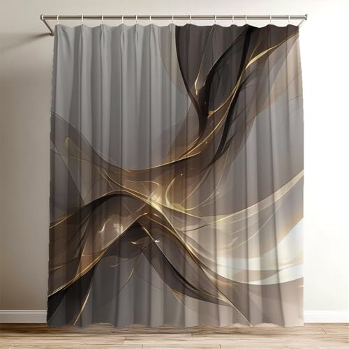 Duschvorhang Modern Duschvorhang 120x150 cm, Waschbar Polyester Stoff für Shower Curtains, Wasserdicht Badewannenvorhang Kunst mit 12 Duschvorhangringe, Duschvorhänge für Badewanne Badezimmer, Wy-663 Duschvorhang Modern Duschvorhang 120x150 cm, Waschbar Polyester Stoff für Shower Curtains, Wasserdicht Badewannenvorhang Kunst mit 12 Duschvorhangringe, Duschvorhänge für Badewanne Badezimmer, Wy-663 von Suuiizaa