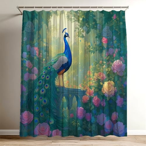 Duschvorhang Tier Duschvorhang 200x200 cm, Waschbar Polyester Stoff für Shower Curtains, Wasserdicht Badewannenvorhang Blume mit 12 Duschvorhangringe, Duschvorhänge für Badewanne Badezimmer, Wy-635 Duschvorhang Tier Duschvorhang 200x200 cm, Waschbar Polyester Stoff für Shower Curtains, Wasserdicht Badewannenvorhang Blume mit 12 Duschvorhangringe, Duschvorhänge für Badewanne Badezimmer, Wy-635 von Suuiizaa