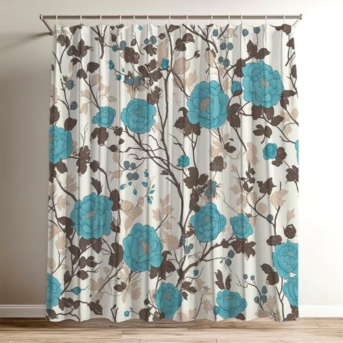 Duschvorhang Zyan, Duschvorhang Pflanzen 180 x 200 cm, Duschvorhänge Badewannenvorhang Shower Curtain mit 12 Duschvorhangringen, Wasserdicht Duschvorhänge Textil, Bad Vorhang Polyester Stoff Wy-658 Duschvorhang Zyan, Duschvorhang Pflanzen 180 x 200 cm, Duschvorhänge Badewannenvorhang Shower Curtain mit 12 Duschvorhangringen, Wasserdicht Duschvorhänge Textil, Bad Vorhang Polyester Stoff Wy-658 von Suuiizaa