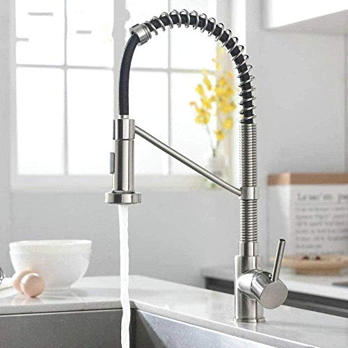 Bathroom Faucet, Pull-Out Kitchen Faucet, Single Hole Single Hole Outlet, rotatable Nickel Casting Faucet von Suuim
