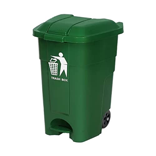 Suuim Outdoor-Mülleimer, große kommerzielle Mülltonnen, Tret-Mülltonnen für den Außenbereich, fahrbare Mülltonnen mit großem Fassungsvermögen, herausnehmbarer Abfallbehälter von Suuim