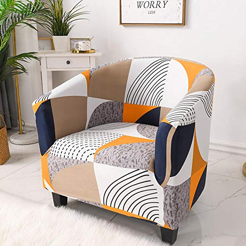 Suuki Sesselhussen Sesselbezug,Husse für Clubsessel Loungesessel,Schonbezüge für Druckwannenstühle,Super Soft Tub Chair Protector,Sofabezug aus elastischem Sessel,staubdichte Bezüge-19# von Suuki