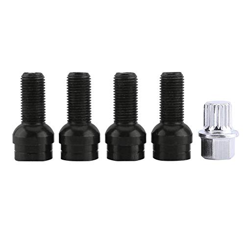 4+1 Radschraube und Kontermutter mit Schlüssel für 4 MK4 B5 1998-2005 8D0601139F von Suuonee