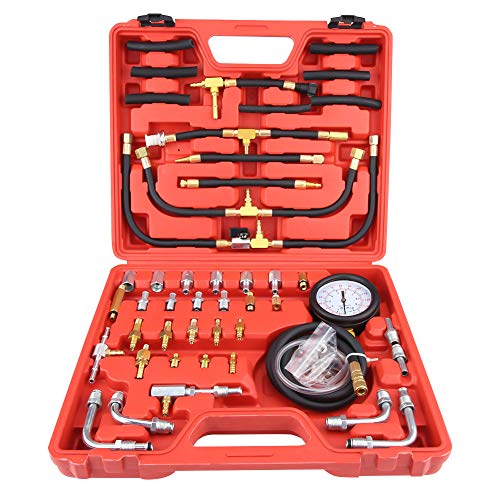 Kraftstoffdruckprüfer Einspritzpumpe,Universal Benzin Manometer Tester Einspritzpumpe Diagnose Tool Kit Kraftstoffzähler von Suuonee