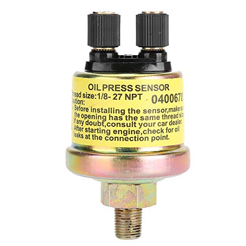 Suuonee Öldrucksensor, Universal 1/8 NPT Ersatz-Motoröldrucksensor für Aftermarket-Manometer von Suuonee