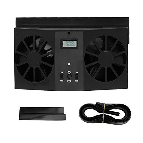 Suuonee Solar Fan, 2W Tragbares Mini Auto Solar Fan Automobile Air Vent Ventilator L¨¹fter Schwarz von Suuonee