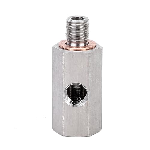 Suuonee Turbo-Druckadapter, Turbo-Adapter-Öldrucksensor-T-Stück 1/8 Zoll NPT-Buchse M10X1-Buchse Buchse Suuonee Turbo-Druckadapter, Turbo-Adapter-Öldrucksensor-T-Stück 1/8 Zoll NPT-Buchse M10X1-Buchse Buchse von Suuonee