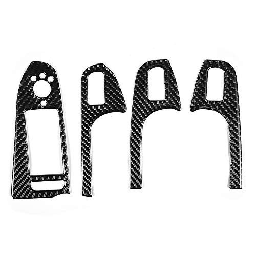 Suuonee Tür Fensterverkleidung, Carbon Tür Fensterheber Panel Button Frame Trim Aufkleber Fit für B8 Popular Suuonee Tür Fensterverkleidung, Carbon Tür Fensterheber Panel Button Frame Trim Aufkleber Fit für B8 Popular von Suuonee