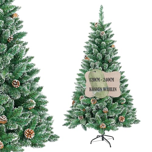 Suusolny 120CM Grün Künstliche Weihnachtsbäume mit Schnee-Effekt Kiefernzapfen Christbaum,PVC Weihnachtsbaum mit Metallständer– Segmentmontage -Tannenförmiger Weihnachtsbaum Weihnachts Deko Suusolny 120CM Grün Künstliche Weihnachtsbäume mit Schnee-Effekt Kiefernzapfen Christbaum,PVC Weihnachtsbaum mit Metallständer– Segmentmontage -Tannenförmiger Weihnachtsbaum Weihnachts Deko von Suusolny