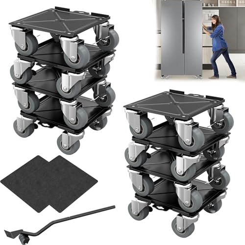 Suusolny 8 Stück Möbelroller Möbeltransportrollen Transportrollen Möbel Transportrollen Set Umzughelfer Möbeltransporthilfe Umzugshelfer Möbelheber mit Lastenhebe und Anti-Rutsch-Pad-Aufkleber 454KG Suusolny 8 Stück Möbelroller Möbeltransportrollen Transportrollen Möbel Transportrollen Set Umzughelfer Möbeltransporthilfe Umzugshelfer Möbelheber mit Lastenhebe und Anti-Rutsch-Pad-Aufkleber 454KG von Suusolny