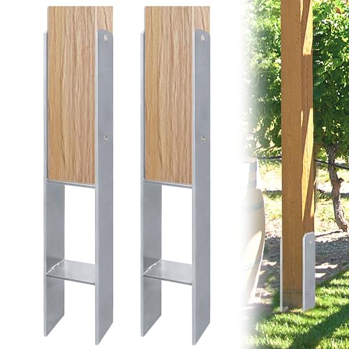 Suusolny H-Pfostenträger Gesamthöhe 600 mm H-anker Pfostenträger Feuerverzinkt H-anker Feuerverzinkt für Pfosten H-Pfostenschuh für Gewächshaus Zaun Carports Stelzenhäuser - Breite 81 mm - 2 Stück Suusolny H-Pfostenträger Gesamthöhe 600 mm H-anker Pfostenträger Feuerverzinkt H-anker Feuerverzinkt für Pfosten H-Pfostenschuh für Gewächshaus Zaun Carports Stelzenhäuser - Breite 81 mm - 2 Stück von Suusolny