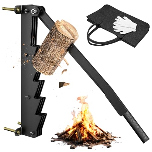 Suusolny Holzspalter zur Wandmontage Anzündholz Spalter Wand Holzspalter Brennholzspalter für Weichhölzern Anzündspalter Handholzspalter Spanmesser mit Handgriff Set inkl. Handschuhen & Filztasche Suusolny Holzspalter zur Wandmontage Anzündholz Spalter Wand Holzspalter Brennholzspalter für Weichhölzern Anzündspalter Handholzspalter Spanmesser mit Handgriff Set inkl. Handschuhen & Filztasche von Suusolny